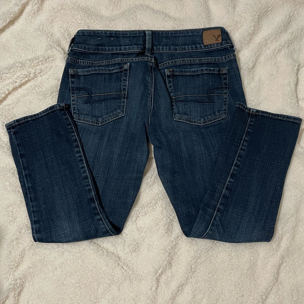 American eagle jeans dark blue size 6 regular
